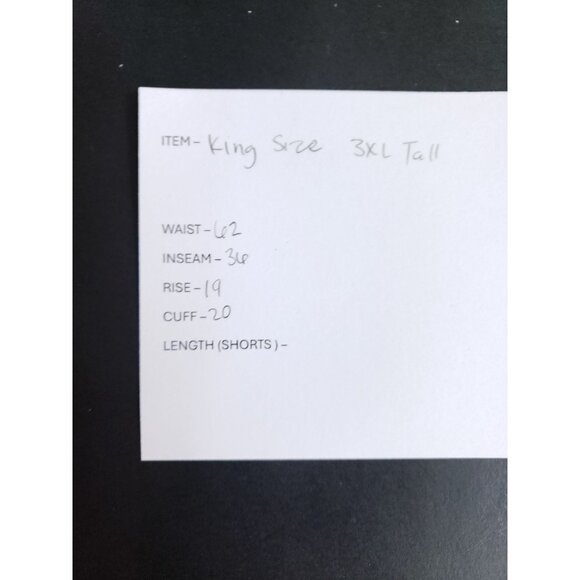 King Size Mens 3XL Tall Black Fleece Bib Overalls Stretch - Picture 9 of 10